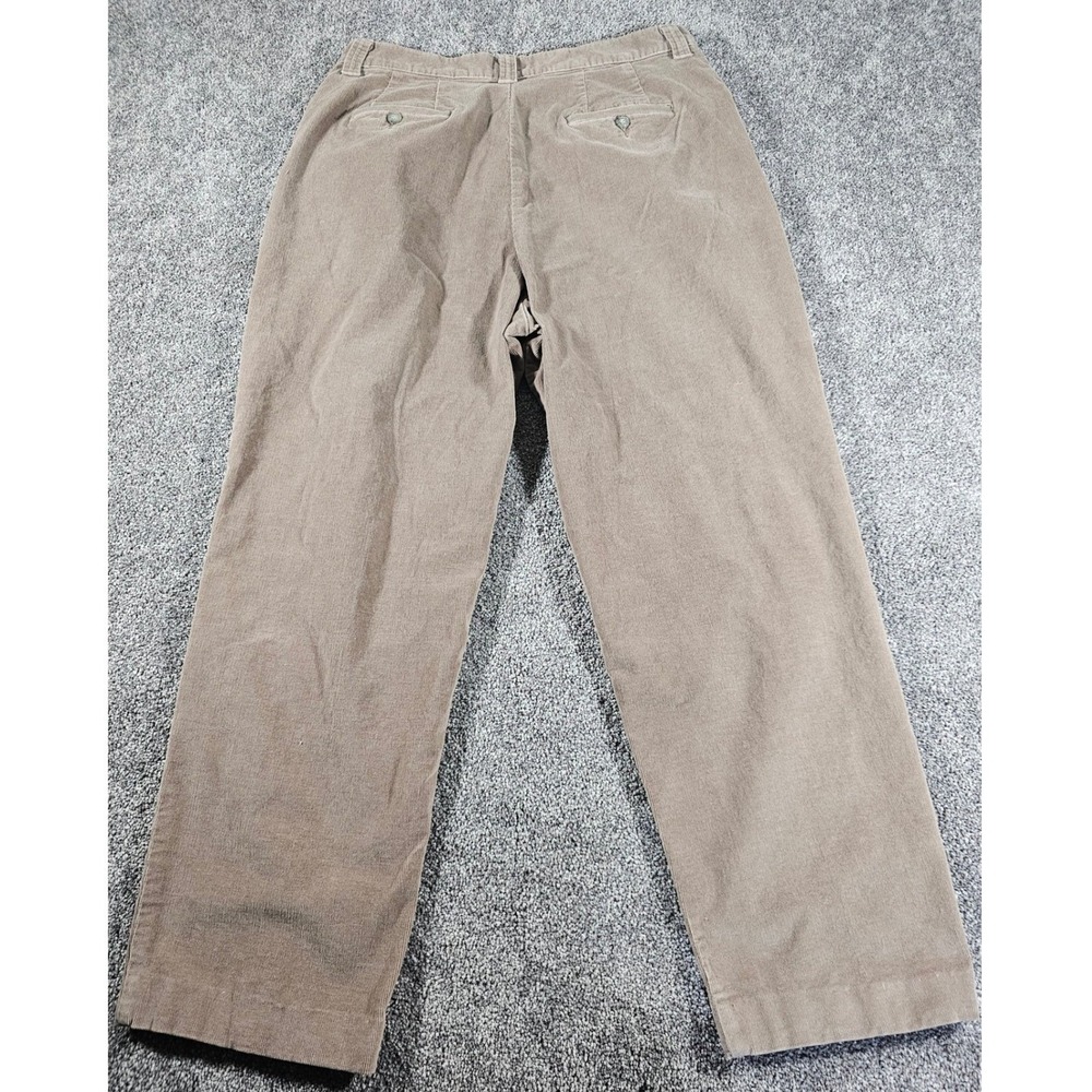 Vintage Lee Khakis Corduroy Pants Womens 16M Tan Straight Leg Stretch Casual - Picture 4 of 9